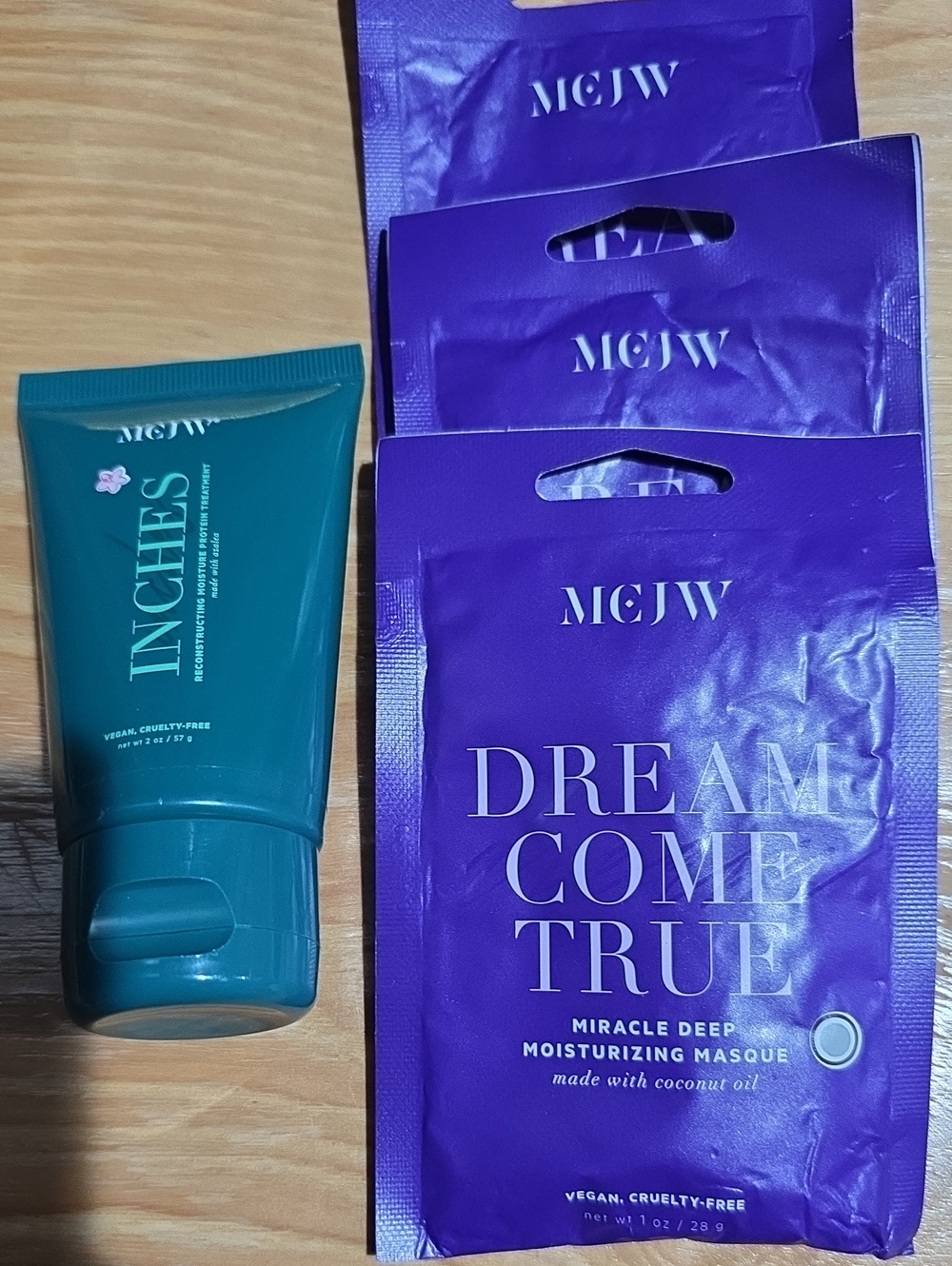 MCJW Dream Come True Moisturizing Masque + Inches Tube Teal Cream Bundle